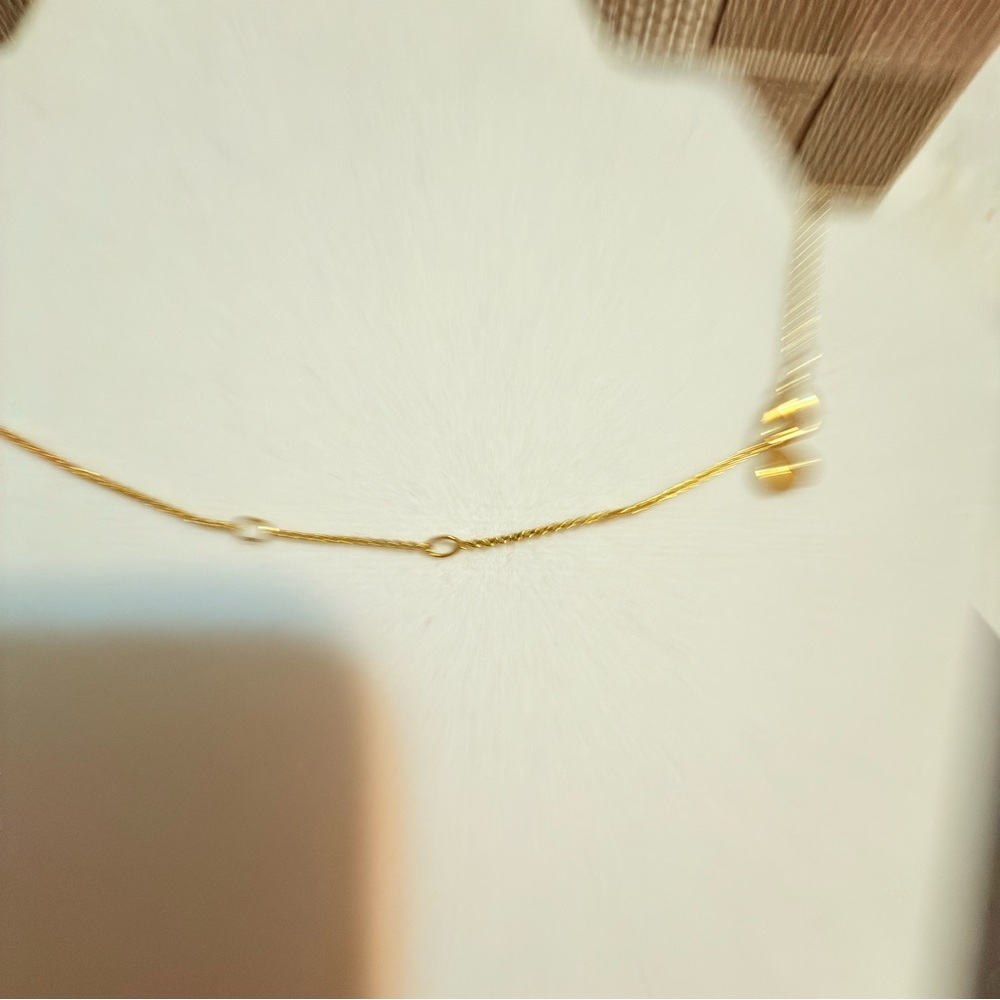 Stella & Dot #1 Elegant Gold tone Crescent Necklace - Picture 6 of 7